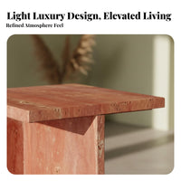 2 Pieces designer-inspired Cylinder and Pebble Table Pair Minimalist Design Household Furnishing Natural Texture Artistic Combination for Interior Designers, Homeowners, Art Lovers, Living Room, Lounge Area, Showroom, Office Reception