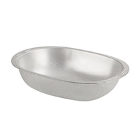 Stainless Steel Oval Colander Perforated Draining Basin Sturdy Mesh Colander for Kitchen, Meal Prep