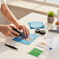 Allall-Encompassing Trading Card Cleaning Kit Secure Card Cleaning Kit with Plastic Case Compact Portable for Hobbyists