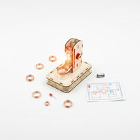 STEM Learning Wireless Power Transfer Experiment Hands-on Ability Wooden Science Experiment Model Creative Thinking Educational Toy Hand-Eye Coordination for Students