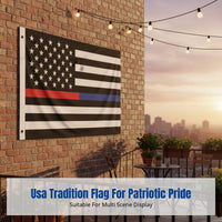 Independence Day Flag, Patriotic Garden Banner, Polyester, Outdoor Memorial Decoration, Brass Eyelets