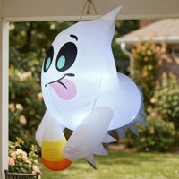 Halloween Inflatable Ghost Outdoor Hanging Ghost Spooky Decorations Lighted for Porch