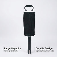 Golf Ball Retriever, Telescopic No Bend Ball Collector, Large Capacity Zippered Bag, Detachable Handle, Driving Range Ball Collection
