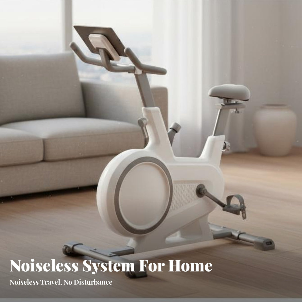 Indoor Exercise Bike Silent Tech-Enhanced Bike Bike Adjustable Seat & Handlebars Cardio Machine for Women