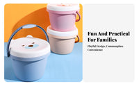 Foldable Cartoon container Multi-Functional Storage Stool Sturdy Construction