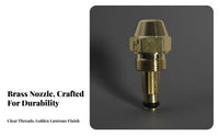 Efficient Atomization Heater Spray Nozzle Stable Combustion Brass Fuel Spray Nozzle Rust Resistant for Heating Systems