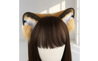 Tiger Ears and Tail Kit Handmade Tiger Ears with Tail Soft-Textured Hairband for Cosplay, Halloween, Anime Conventions