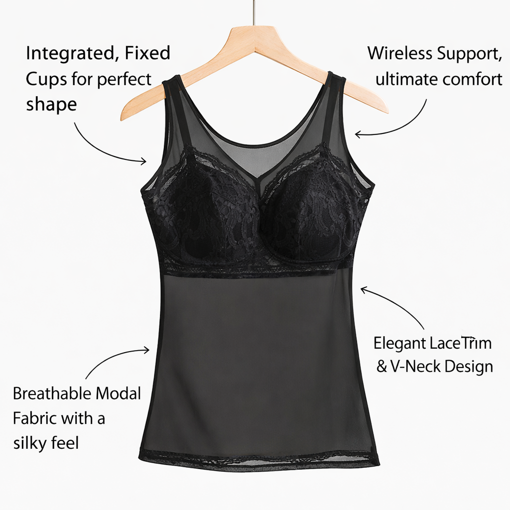 Lace Bralette Comfort Bra for Women with Breathable Modal Material, Pullover with Trim for Everyday Wear and Summer