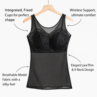 Lace Bralette Comfort Bra for Women with Breathable Modal Material, Pullover with Trim for Everyday Wear and Summer