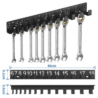 Wall-Hung Wrench Organizer Easy to Install Wall Wrench Hook Iron for Mechanics