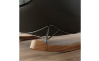 Rocking Recliner Chair Modern French Style Rocking Lounge Chair Soft Upholstery Lounge Armchair for Balcony, Reading Corner