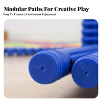 Non-Slip Kids Balance Training Equipment Polished Edges Rolling Balance Bridge Tactile Roller Path for Children, Toddlers, Parents, Preschool, Kindergarten, Playroom, Daycare