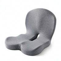 Seat Cushion with Backrest Supportive Seat Cushion with Back Support Slow-Gradual-Resilience for Office Workers, Students