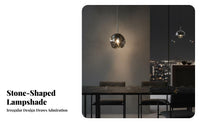 Modern Design Ice Cube Hanging Light Adjustable Height Irregular Glass Hanging Light Flicker-without Flicker St Unique Shape Chandelier 3 Color Temperatures for Homeowners, Restaurant Owners, Interior Designers, Dining Room, Bedroom, Hallway
