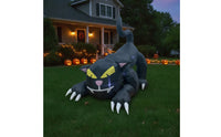 Black Cat Yard Decoration Crouching Outdoor Halloween Inflatable Decoration Inflatable Black Cat Spooky Halloween Inflatable