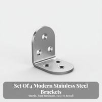 Rust-Resistant 90-Degree Joint Connector adaptable 90-Degree Corner Fastener Strengthened Design Angle Bracket sturdyDuty for DIY hobbyists, property owners, Woodworkers, Furniture Repair, Home renovation, Woodworking Projects, Garage