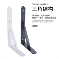 90 Degree Thickened Triangle Shelf Bracket, Wall Mounted Iron Art Support for Shelves and Partitions