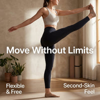 Gym Leggings for Women with High Waisted Control, Seamless Compression for Running and Fitness, Soft Nylon Material for