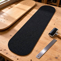 Skateboard Grip Tape Rounded Edges Silicon-Carbide Grip Tape Black Anti-Slip Sheet