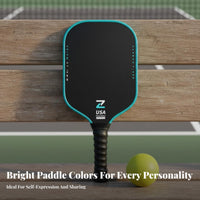 Carbon Fiber Pickleball Paddle Large Sweet Area Carbon Fiber Pickleball Racket Textured Twist Paddle Abrasion Resistant
