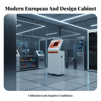 Drawer Design Sloped Control Console Electrostatic Coating Electrical Enclosure Side Ventilation Industrial Equipment Mobile Design for Engineers, Technicians, Factory Workers, Power Plant, Workshop, Manufacturing Floor