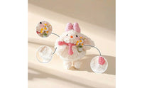Animal-Shaped Car Seat Tissue Holder with Hanging Strap Soft Hanging Tissue Pouch with Soft Rabbit Compact Universal Fit for Drivers