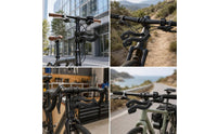 Bike Extension Bracket Aerodynamic Front Carrier Support Compact Bag Carrier Bracket for Commuters, Commuting