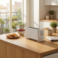 6-Setting Long-Slot Toaster Adjustable 2-Slice Toaster Cancel for Kitchen