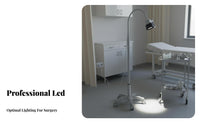 Adjustable Brightness Mobile Examination Lamp Flicker-without Flicker LED Medical Exam Light Easy Assembly LED Gooseneck Procedure Light for Surgeons, Dentists, Veterinarians, Hospital, Operating Room, Medical Practice, Beauty Salon