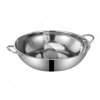 Divided Hot Pot Thickened Hot Pot with Divider Polished Cookware for Families, Parties