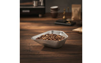 304 Stainless Steel Coffee Bean Tray Minimalist Coffee Bean Tray with Open Top Easy to Clean Multi-Purpose Low-Profile for Baristas, Cafes, Kitchen Counters