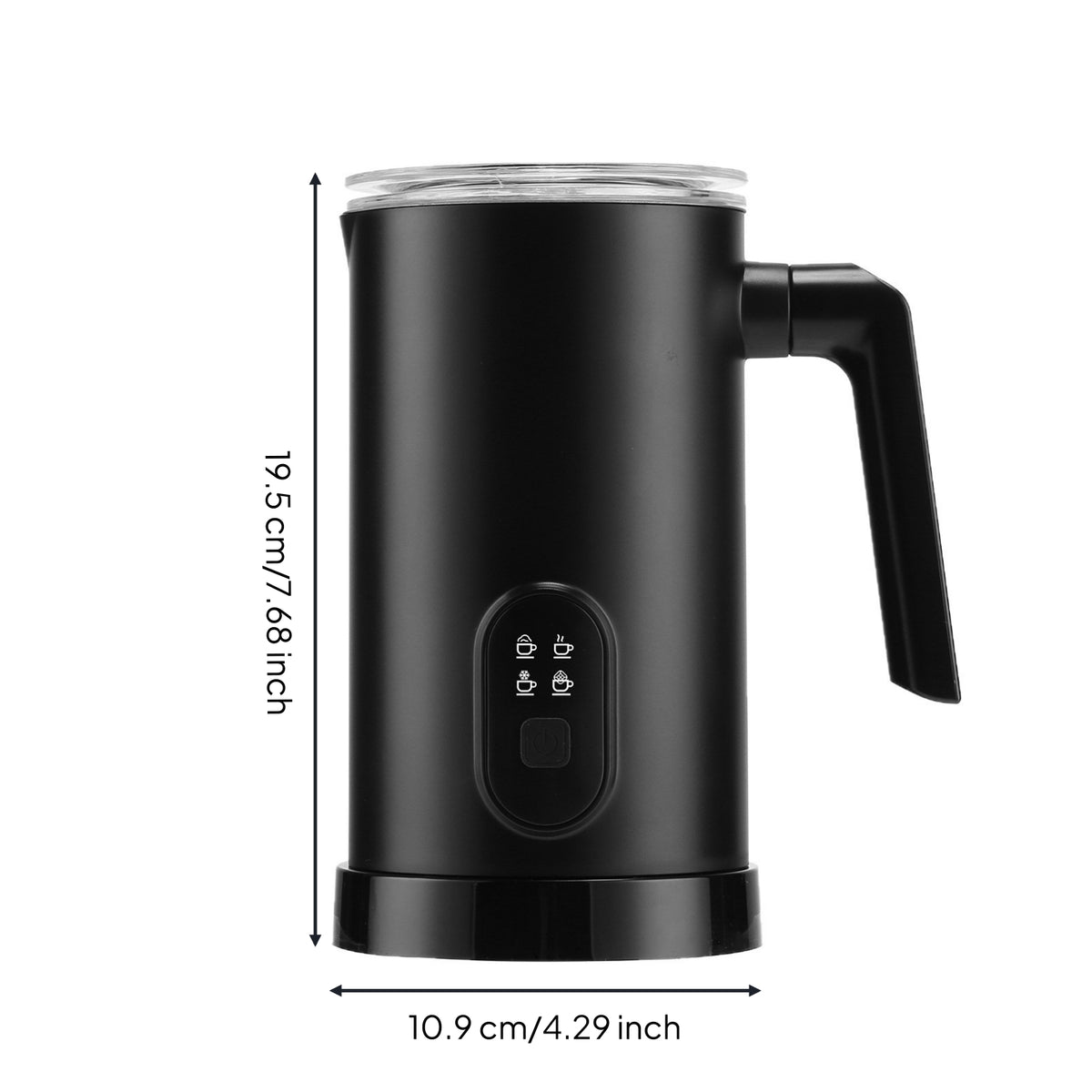 Electric Milk Frother Automatic Milk Frother and Steamer Easy to Clean Frothing Machine Long-Lasting for Baristas