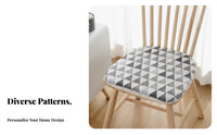 Four-Season Horseshoe Shaped Chair Pad Japanese Design Pattern Horseshoe Chair Pad Breathable for Homeowners, Office Workers, Study Room