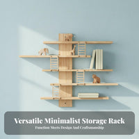 Space-Saving Kids Room Toy Display Shelf Solid Wood Wooden Figurine Display Shelf Easy Installation for Collectors, Adults, Bedroom, Hallway
