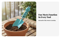 Child S Sand Digging Tool Cartoon Design Mini Gardening Tool Set Multi-Functional Indoor Plant Repotting Tools for Beach, Potted Plants