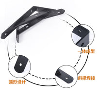 90 Degree Thickened Triangle Shelf Bracket, Wall Mounted Iron Art Support for Shelves and Partitions
