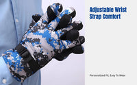 Outdoor Thermal Gloves, Winter, Anti-Slip, Thickened, Cycling, Hiking, Sports Use
