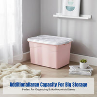 Thickened Large Storage Box Organizer Bin, Clothes, Quilt, Toy, Rolling Casters, Home, Multi-Color