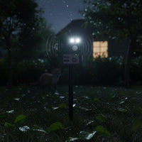 Solar Creature Flashing Illuminating Lights with Flashing Glare Raptor Shaped Creature Scarer Adjustable Frequency for Yard