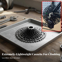 Mountain Bike Freewheel Cassette Smooth Changing Gears Splined Hub Compatible Cassette Lightweight Multi-Speed Bike Cogset for Cyclists
