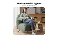 Industrial Design Upholstered Tub Armchair Retro Design Cafe Sofa High-Density Foam Cushion Commercial Furniture Easy to Clean for Restaurant Owners, Interior Designers, Bar, Reception Area, Hotel Lobby