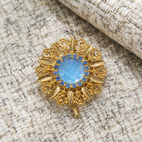 Rhinestone Butterfly Brooch Pin for Women, Vintage Alloy Anti-Exposure Clothing Accessory