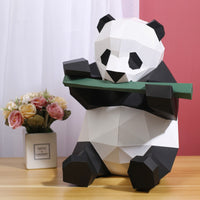 3D Panda Model DIY Papercraft Puzzle Kit for Home Decor and Gifting