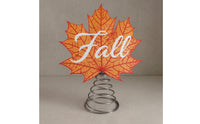 Thanksgiving Maple Leaf Tree Topper Festive Tree Topper with Spring Base Soft Decorations Lightweight for Mantel