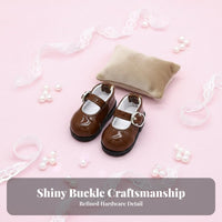 BJD Doll Shoes Buckle Strap Design 1/6 Scale Doll Shoes Realistic Details