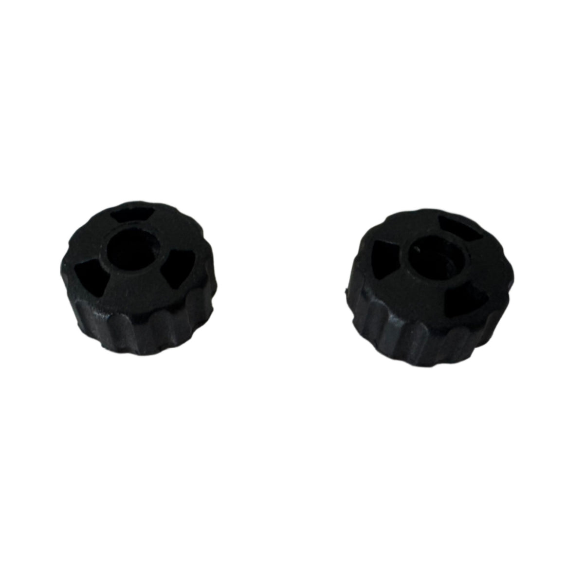 2 Pieces Black Cymbal Mounting Cap Ridged Drum Cymbal Cap Plastic Music Gear Compact
