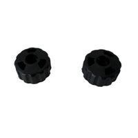 2 Pieces Black Cymbal Mounting Cap Ridged Drum Cymbal Cap Plastic Music Gear Compact