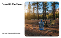 5 Gallon Water Bottle Food Grade Water Dispenser Jug Thickened Wall Refillable Dispenser Jug for Campers, Camping, Car Travel