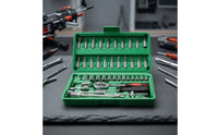 46 Pieces 46 Piece Ratchet and Socket Set Non-Slip Grip for DIY Enthusiasts