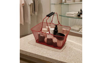 Metal Mesh Storage Basket Black Grip Sleeves Metal Wire Basket Home Organization Label Plate Open Top